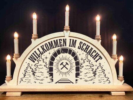 Boys From The Wood -  Schwibbogen - WILLKOMMEN IM SCHACHT - AUF BESTELLUNG!!!