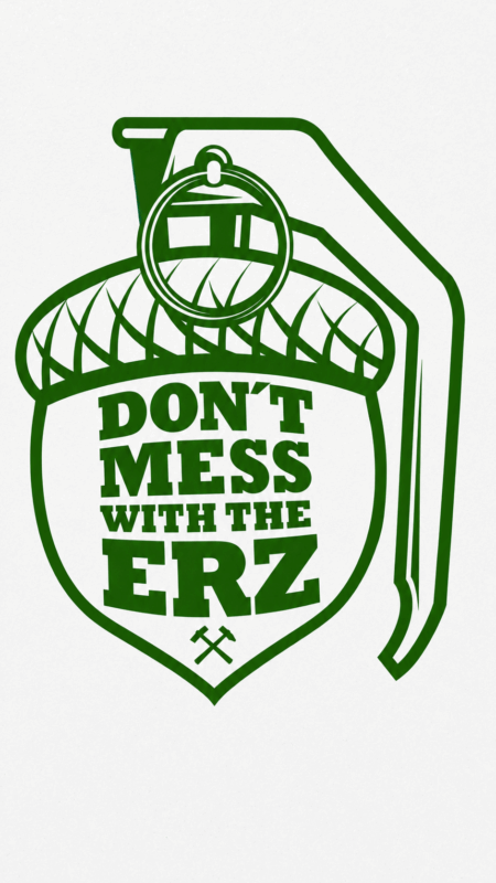 Dont Mess With The Erz Statement Sticker - grün