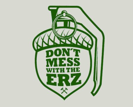 Dont Mess With The Erz Statement Sticker - grün