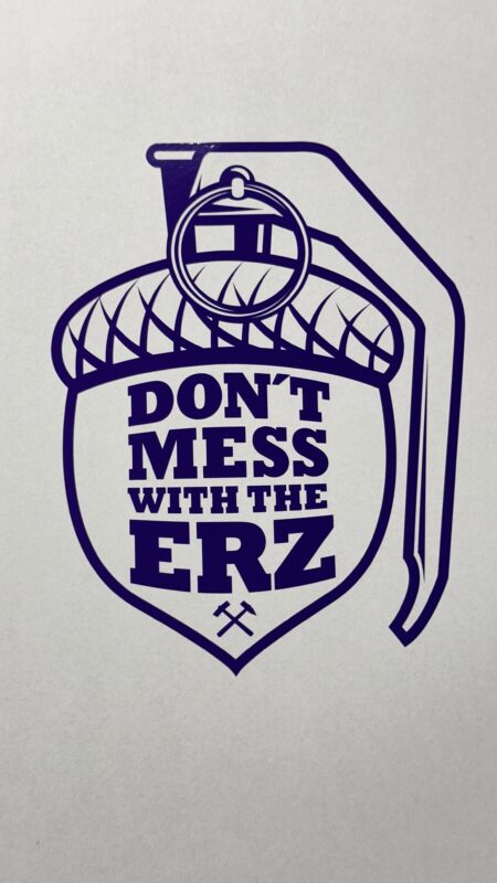 Dont Mess With The Erz Statement Sticker - lila